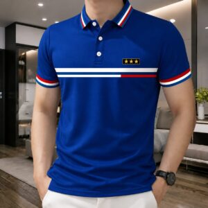 PK Cotton Polo Shirt For Men’s [New 3 Star Royal Blue ]